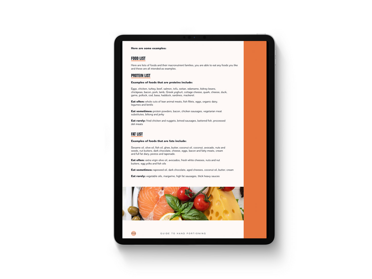Hand Portioning Guide